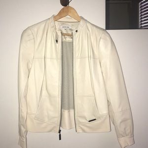 Peace Love World perforated leather jacket